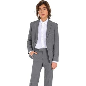 Calvin Klein Boys' Long Sleeve Sateen Dress Shirt, Style with Buttoned Cuffs
